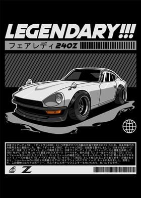 Datsun Nissan 240Z White Legendary