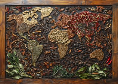  Spices and herbs  World Map