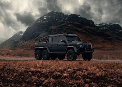 Black Mercedes-Benz G63 6x6