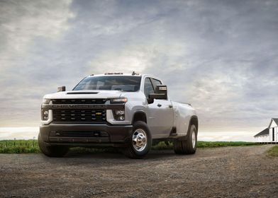 Silver Chevrolet Silverado