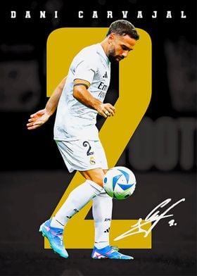 Dani Carvajal Soccer Poster