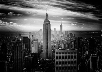 NYC Skyline Black & White