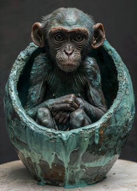 Chimpanzee in a Shell