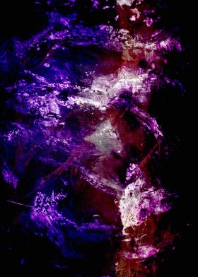 Abstract Purple and Red Swirls