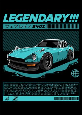 Nissan Datsun 240Z Fairlady Z Cyan