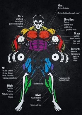 Muscle Anatomy Chart For Bodybuilding