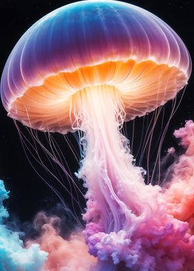 Radiant Jellyfish in Ethereal Colors