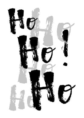 Ho Ho Ho Christmas Typography