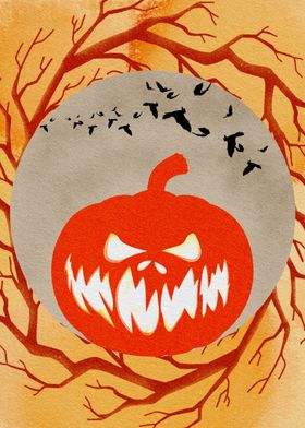 Halloween Pumpkin Illustration