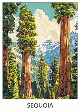 Sequoia National Park Poster