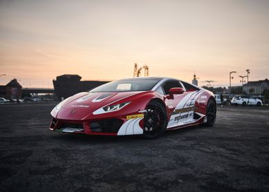 Red Lamborghini Huracan