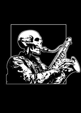 Skeleton Saxophonist