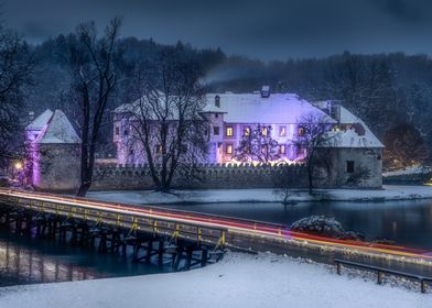 Snowy Castle Bridge