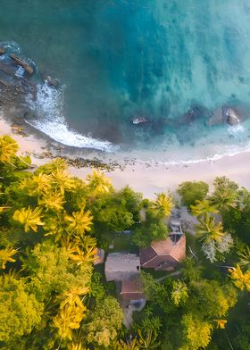 Tropical Beach Aerial View