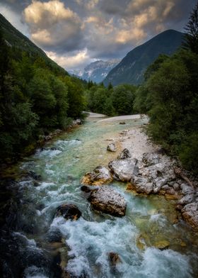 Mountain River Landscape