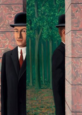 Two Men in a Forest by rene magritte