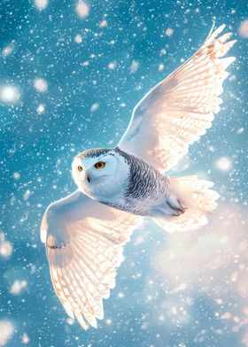 Snowy Owl in Flight