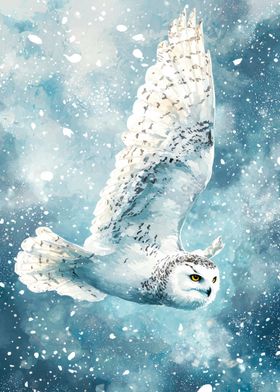 Snowy Owl in Flight