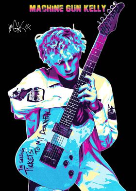 Machine Gun Kelly Guitar Poster