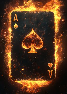 Ace of Spades on Fire