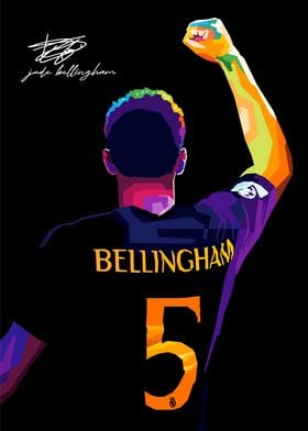 Jude Bellingham Wpap Pop Art