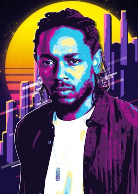 Kendrick Lamar Retro Art