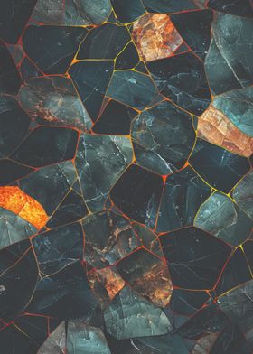 Abstract Stone Mosaic