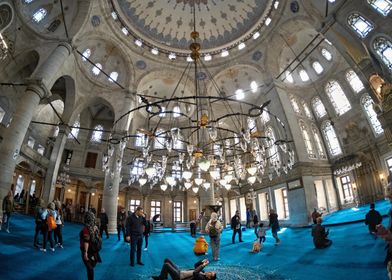 Mosque Eyup Sultan Interior, Istanbul