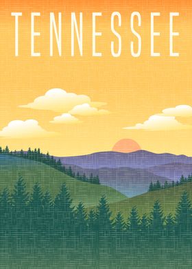 Tennessee Sunset Mountains