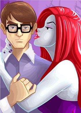 Cartoon Couple Portrait