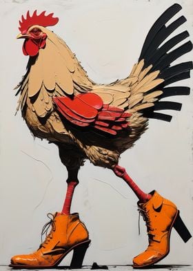 Rooster in Heels