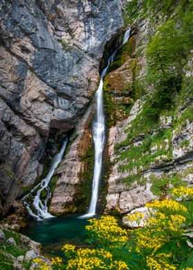 Savica Waterfall in Slovenia