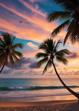 Tropical Sunset Beach