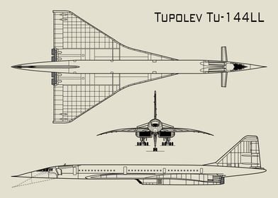 Tupolev Tu-144LL Supersonic Jet