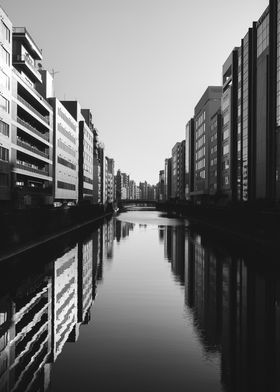 Urban Canal Reflection