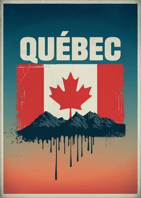 Quebec Travel Poster