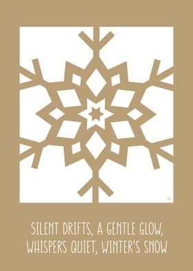 Winter Snowflake Xmas Poem set two