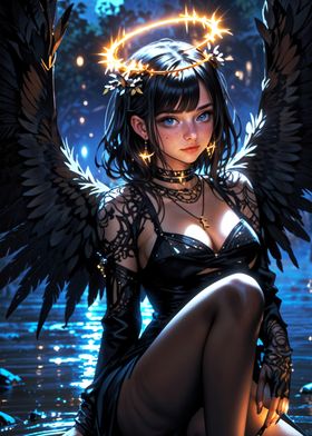 Dark Angel with Halo