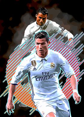 Cristiano Ronaldo Football Art