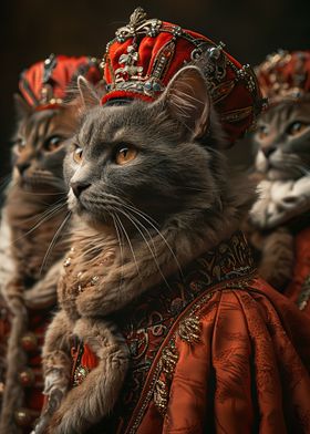 Cats in Royal Attire