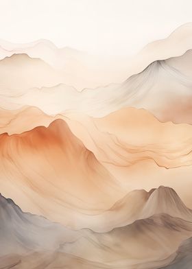 Abstract Art Mountains