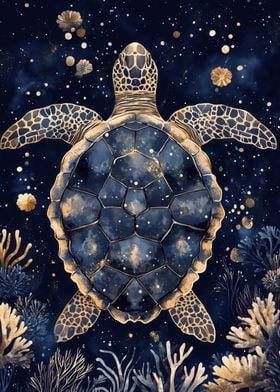 Golden Sea Turtle