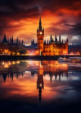 London Skyline at Dusk