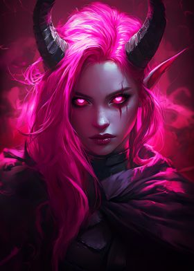 Pink-Haired Demoness