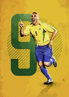 Ronaldo Brazil Soccer Poster