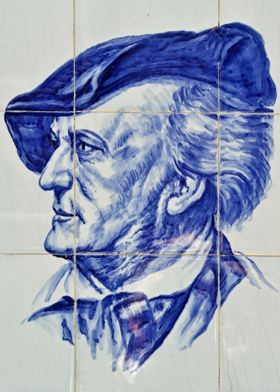 Tile Portrait Richard Wagner