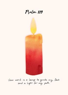 Psalm 119 | Bibel Verse | Candle Painting