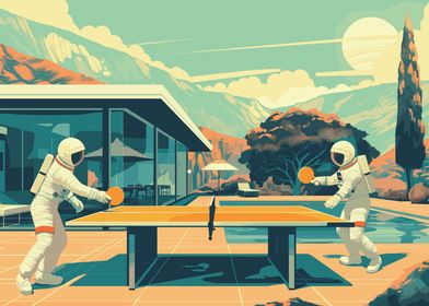 Astronaut Ping Pong