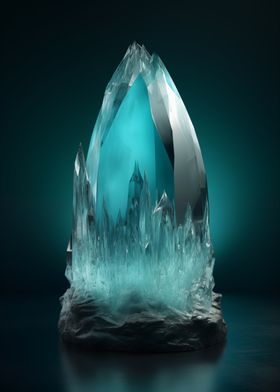 Aquamarine Crystal Spire