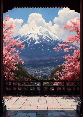 Mount Fuji Spring View